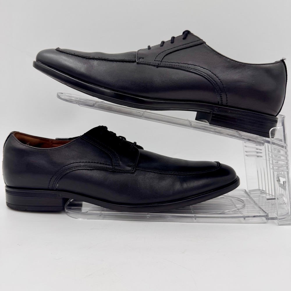 Florsheim Zaffiro Black Leather Moc Toe Oxford Dress Men's Shoes Size 8M Office - Picture 6 of 9